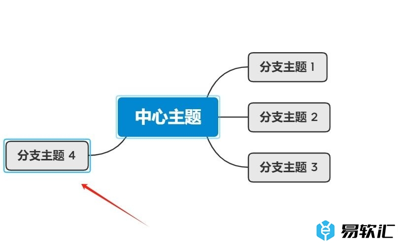 xmind添加分支主题的教程