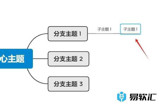 xmind添加同级框的教程