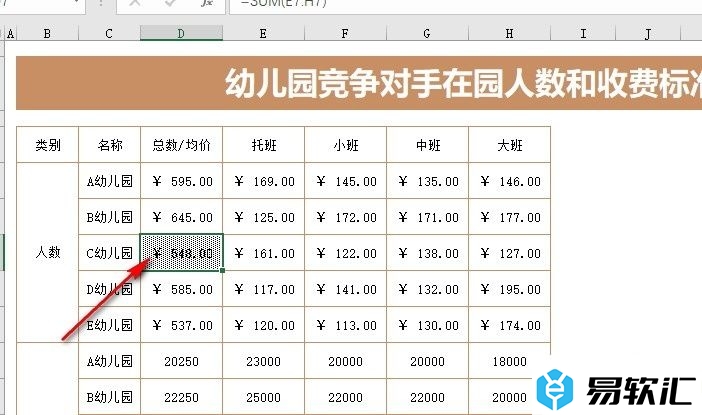 Excel表格文档给单元格填充图案的方法