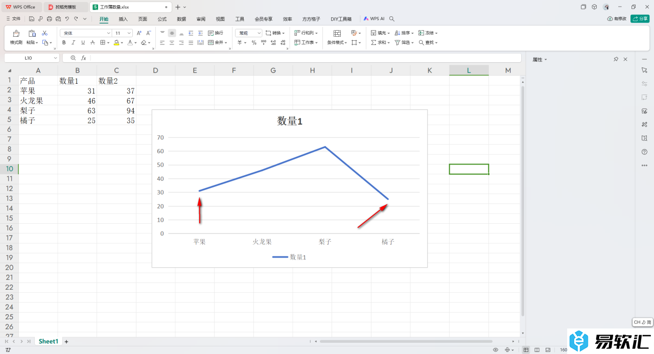 WPS Excel折线图设置折线从图表边缘开始的方法