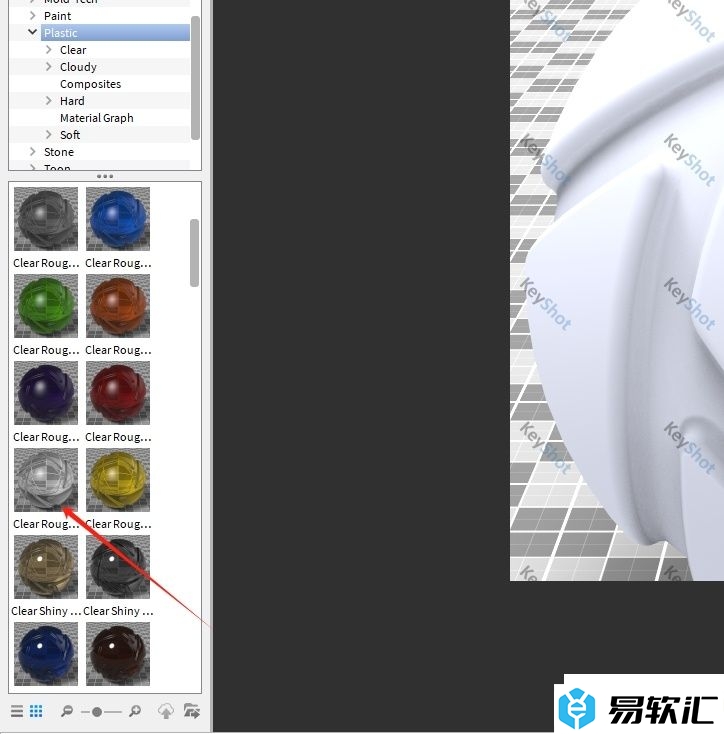 keyshot做透明白色塑料的教程